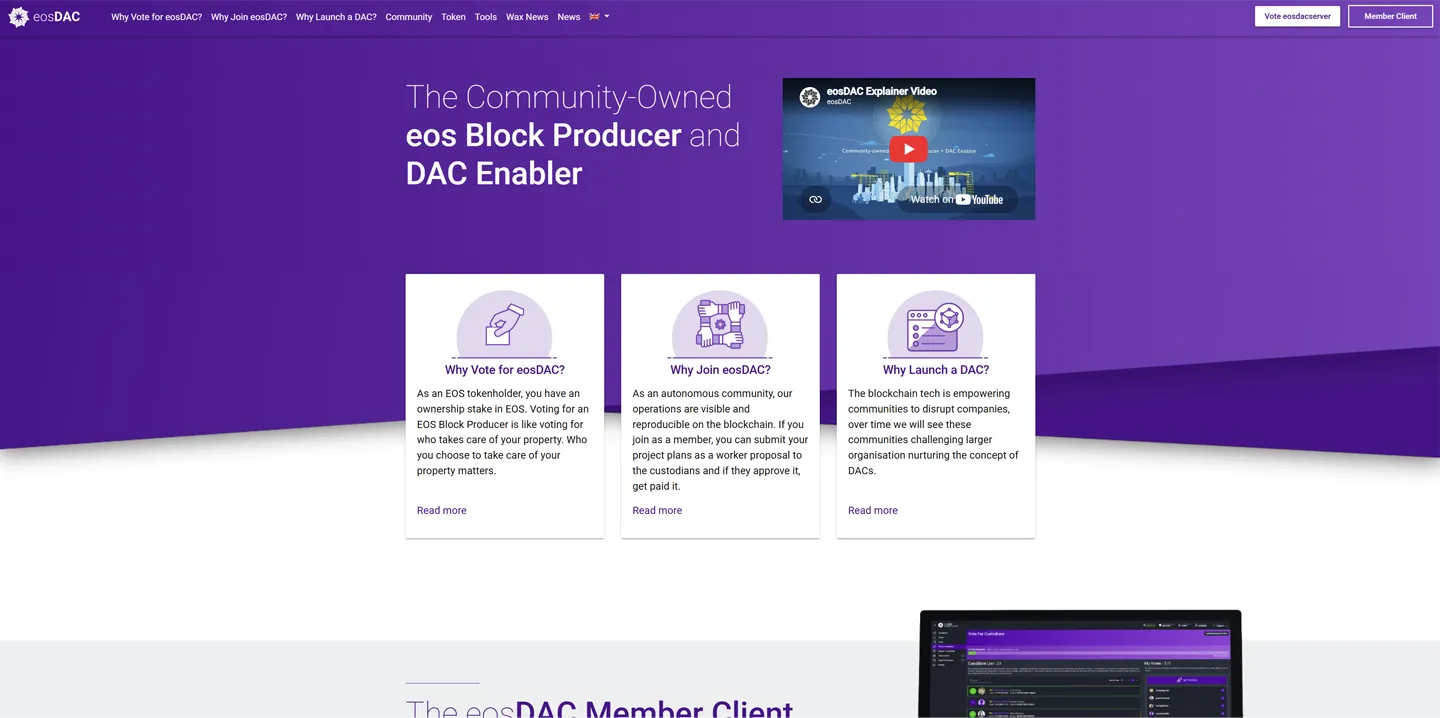 eosDAC on desktop