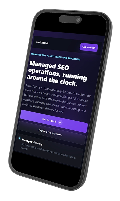 ToolkitStack mobile website preview
