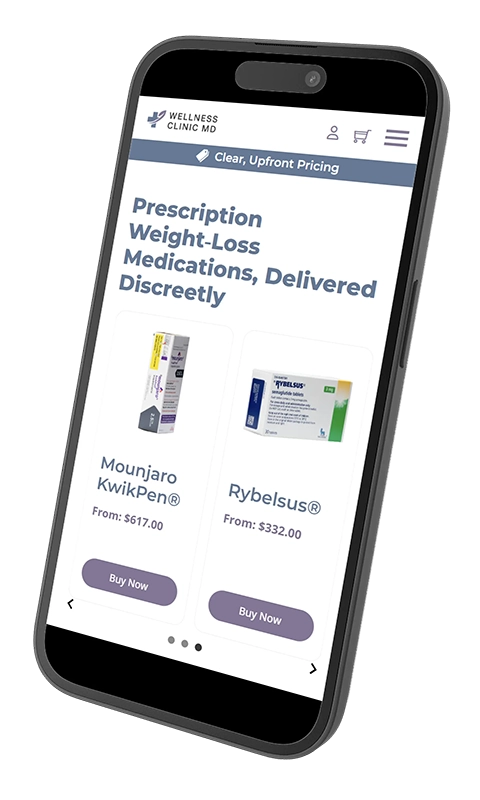 Wellness Clinic MD mobile website preview